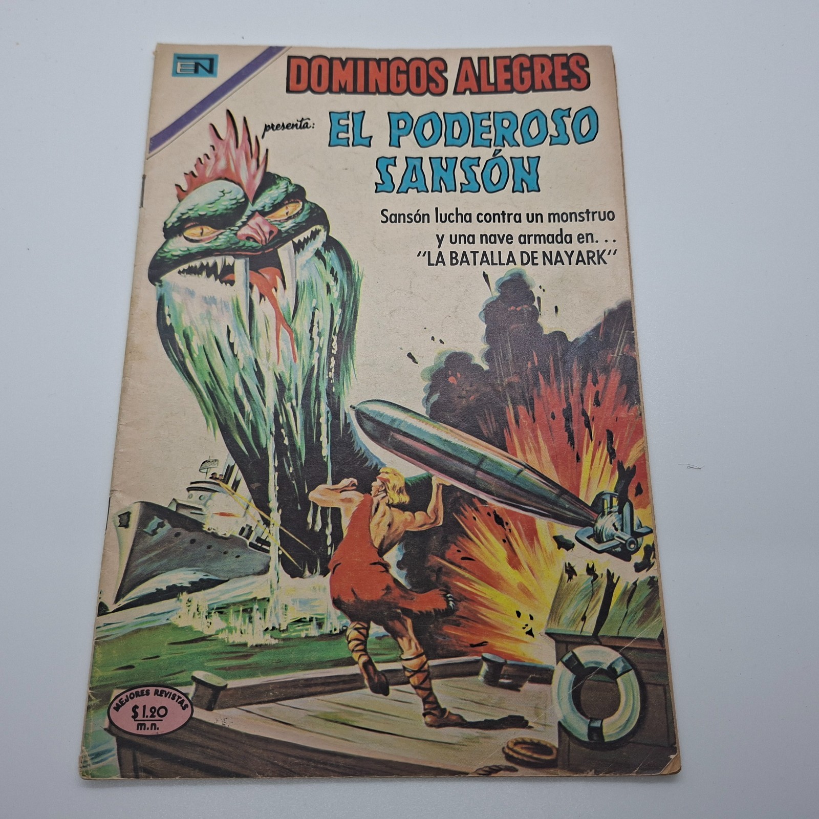 Vintage Comic Book - El Poderoso Sanson - Novaro Domingos Alegres Spanish #828