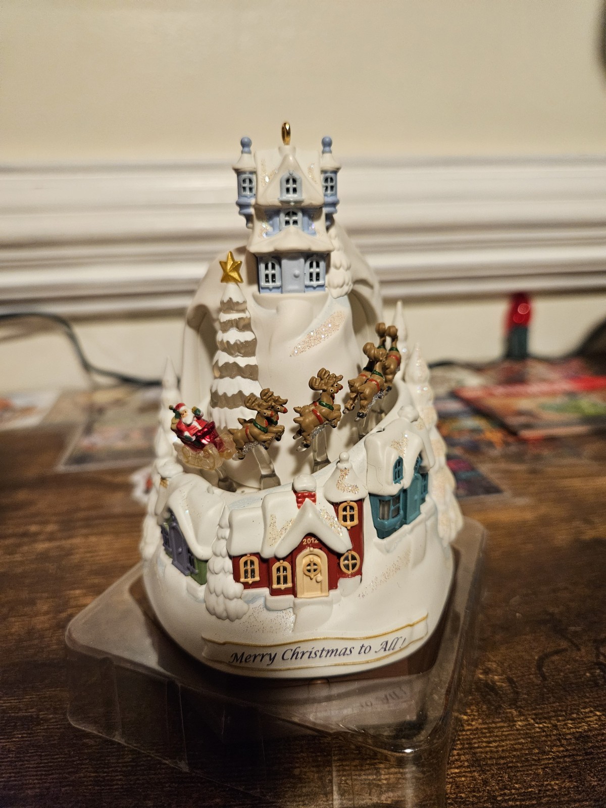 2012 Hallmark Keepsake Merry Christmas To All Holiday Ornament Works