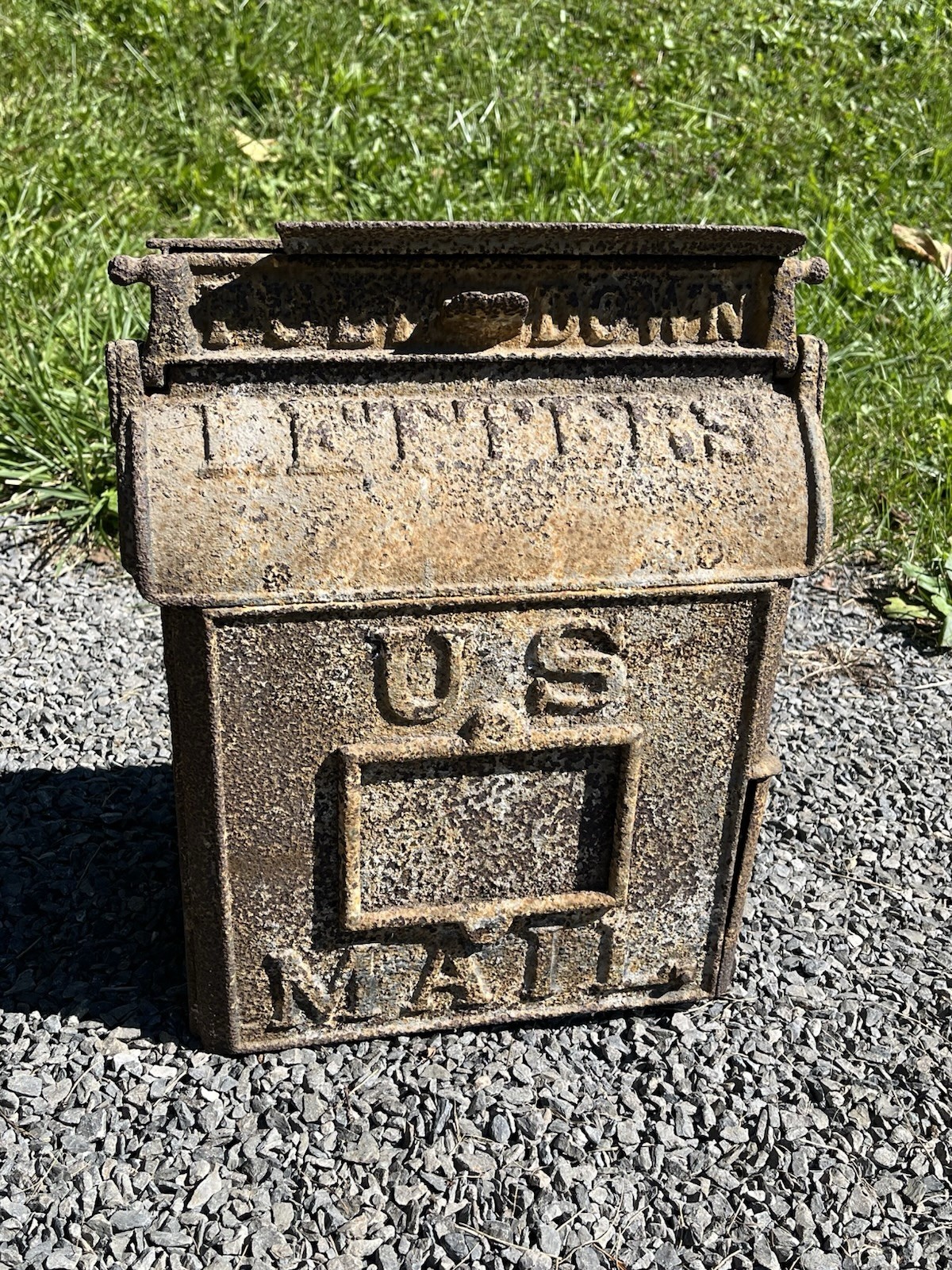 Antique Pat. May 8, 1884 Reading Stove Works U.S. Mail Cast Iron Letter Box 