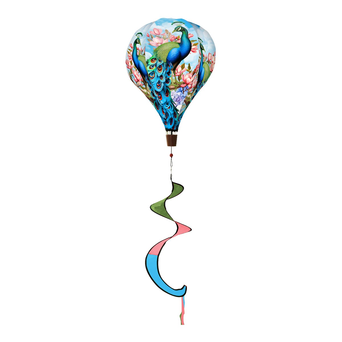 Briarwood Lane Spring Fancy Peacock Hot Air Balloon Spinner 54x12