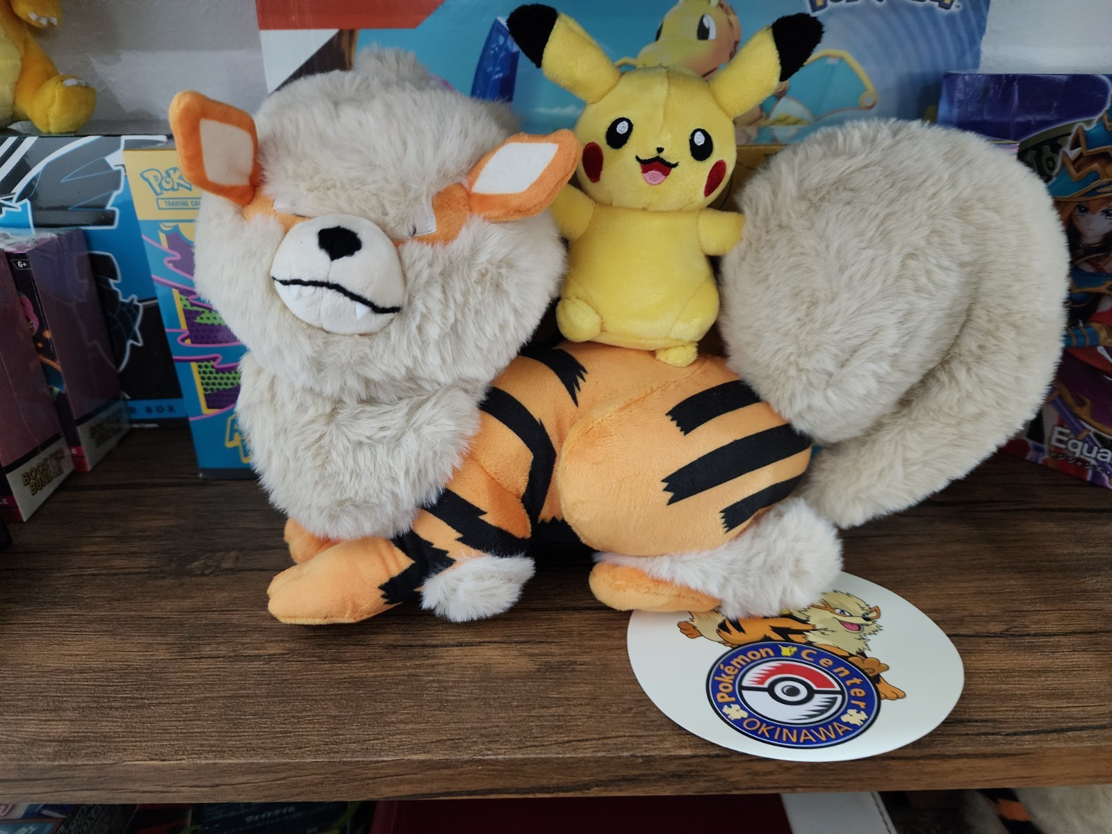 Pokemon Center Okinawa Exclusive Pikachu and Arcanine, Brand New
