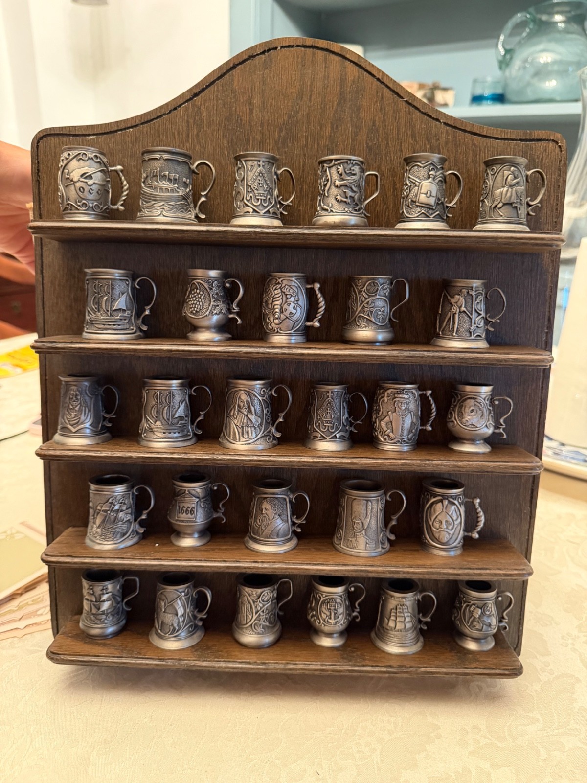 Vintage Stein Pewter Miniature Mugs (lot of 28) John Pinches Limited 1981-1983