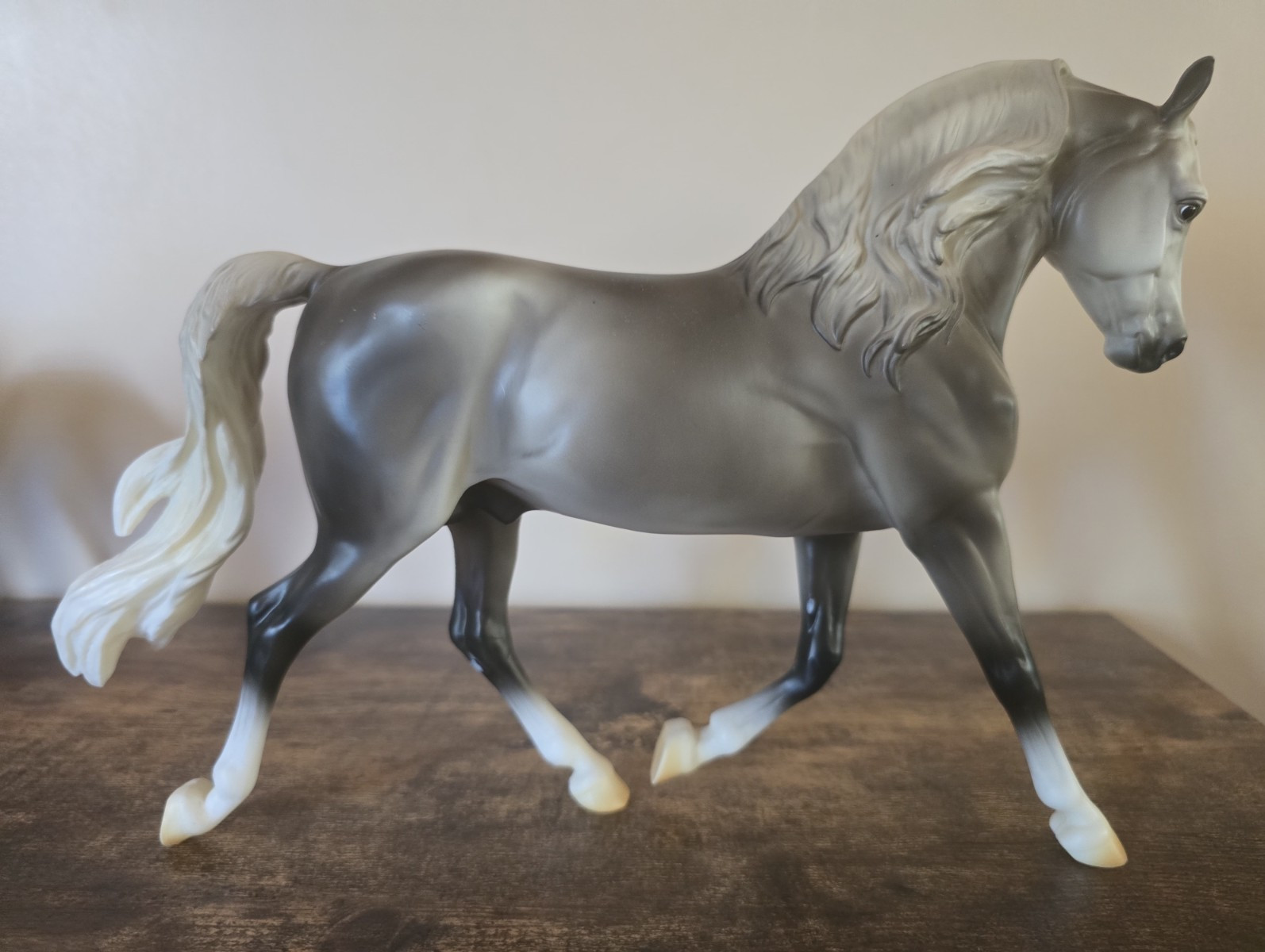 Breyer, Plastic Model Horse, Morgan Stallion Mold, Snowbird, Holiday Horse.
