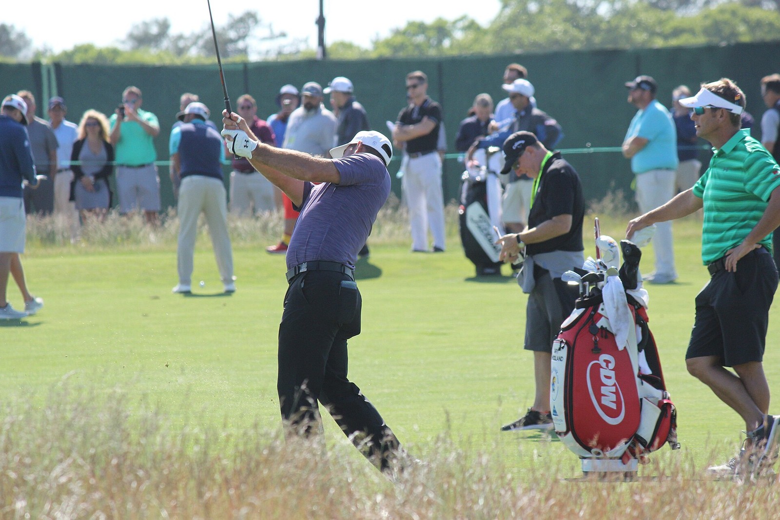 Gary Woodland power drive off the tee Golf Photo Print