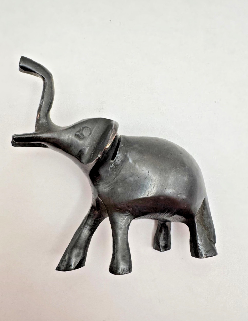 Vtg Bronze Elephant Business Card Holder 3
