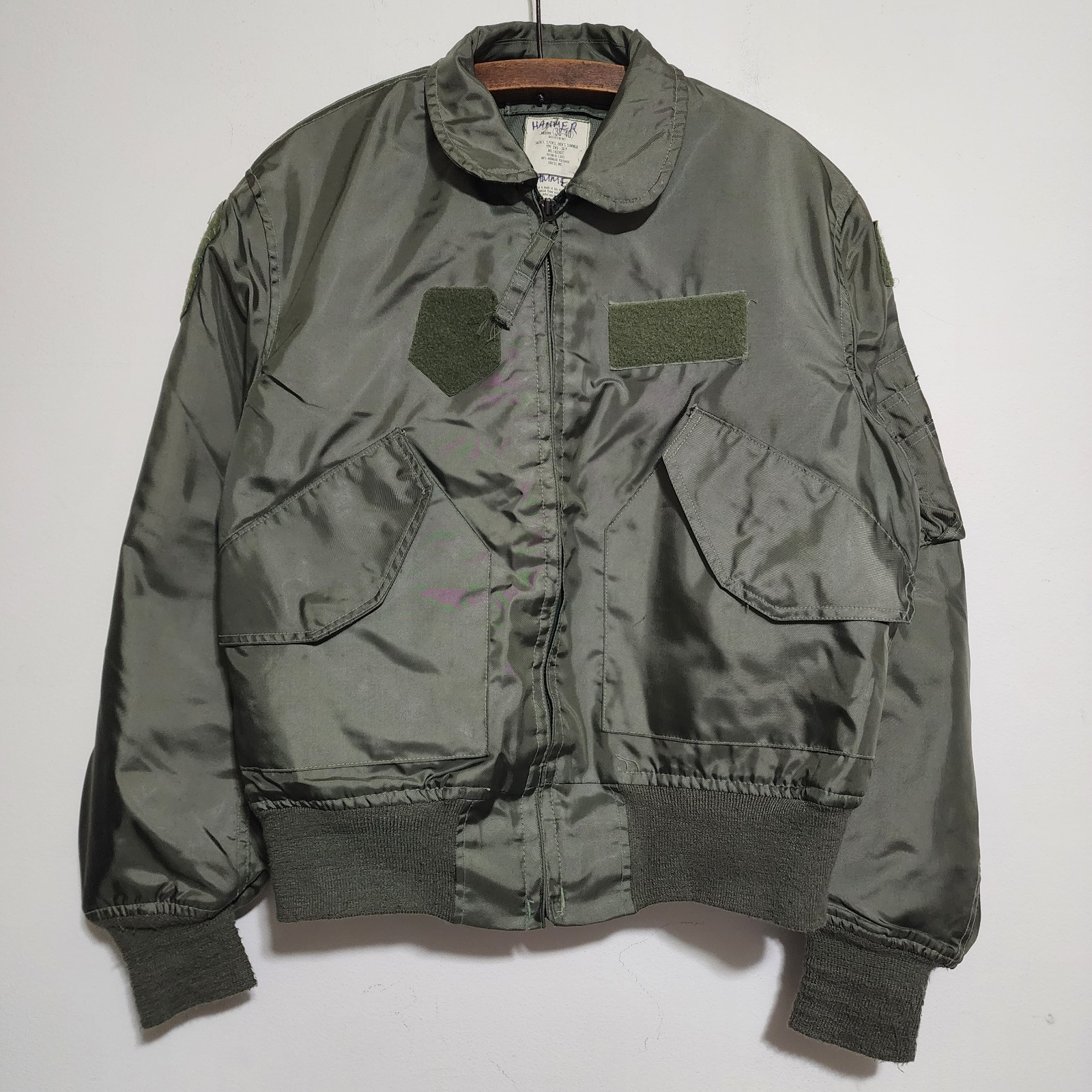 Vintage 1993 CWU-36/P Summer Flyer's Flight Jacket Nomex Green Medium Isratex