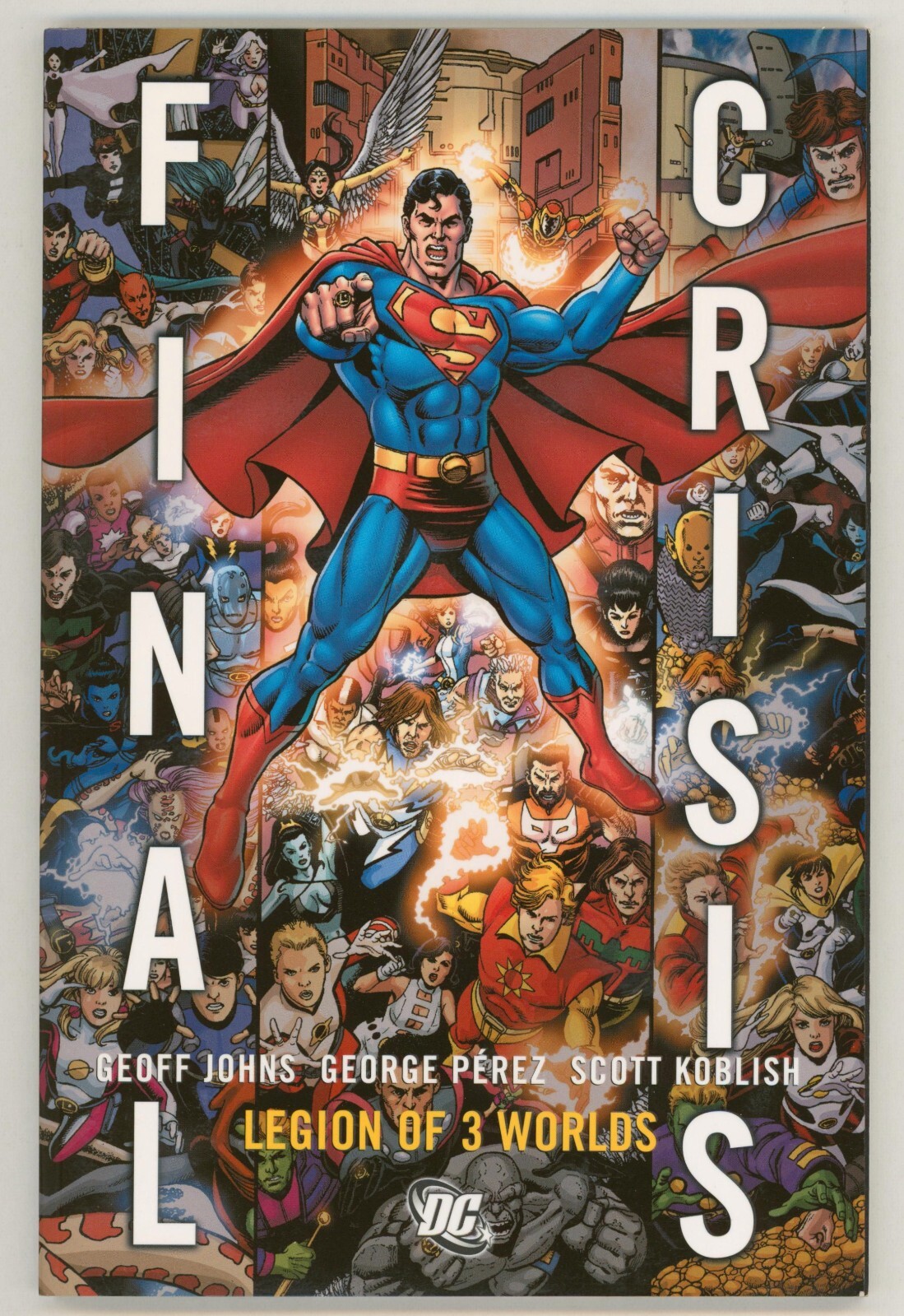 George Perez Collection Studio Library Copy ~ Final Crisis Superman Geoff Johns