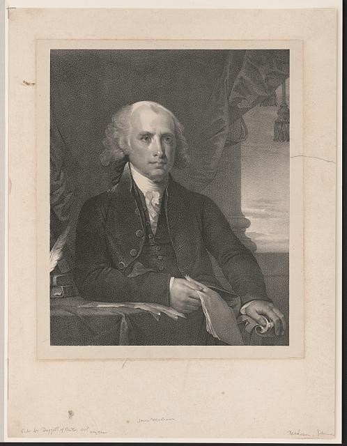 Photo:James Madison Portrait 1828 Seated Half-Length with Documents