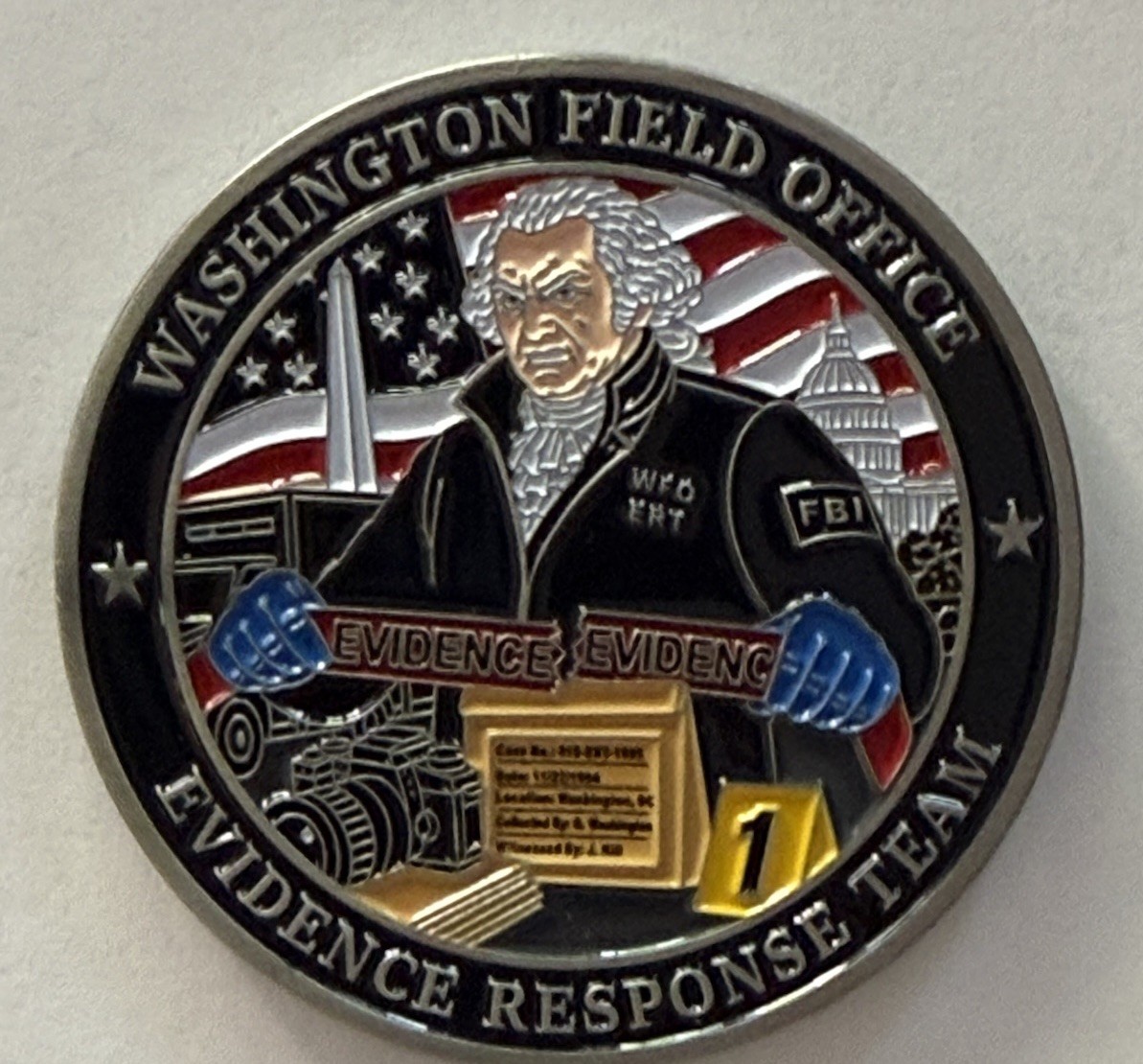 FBI WFO  ERT Evidence Response Team Forensics  Investigations challenge coin