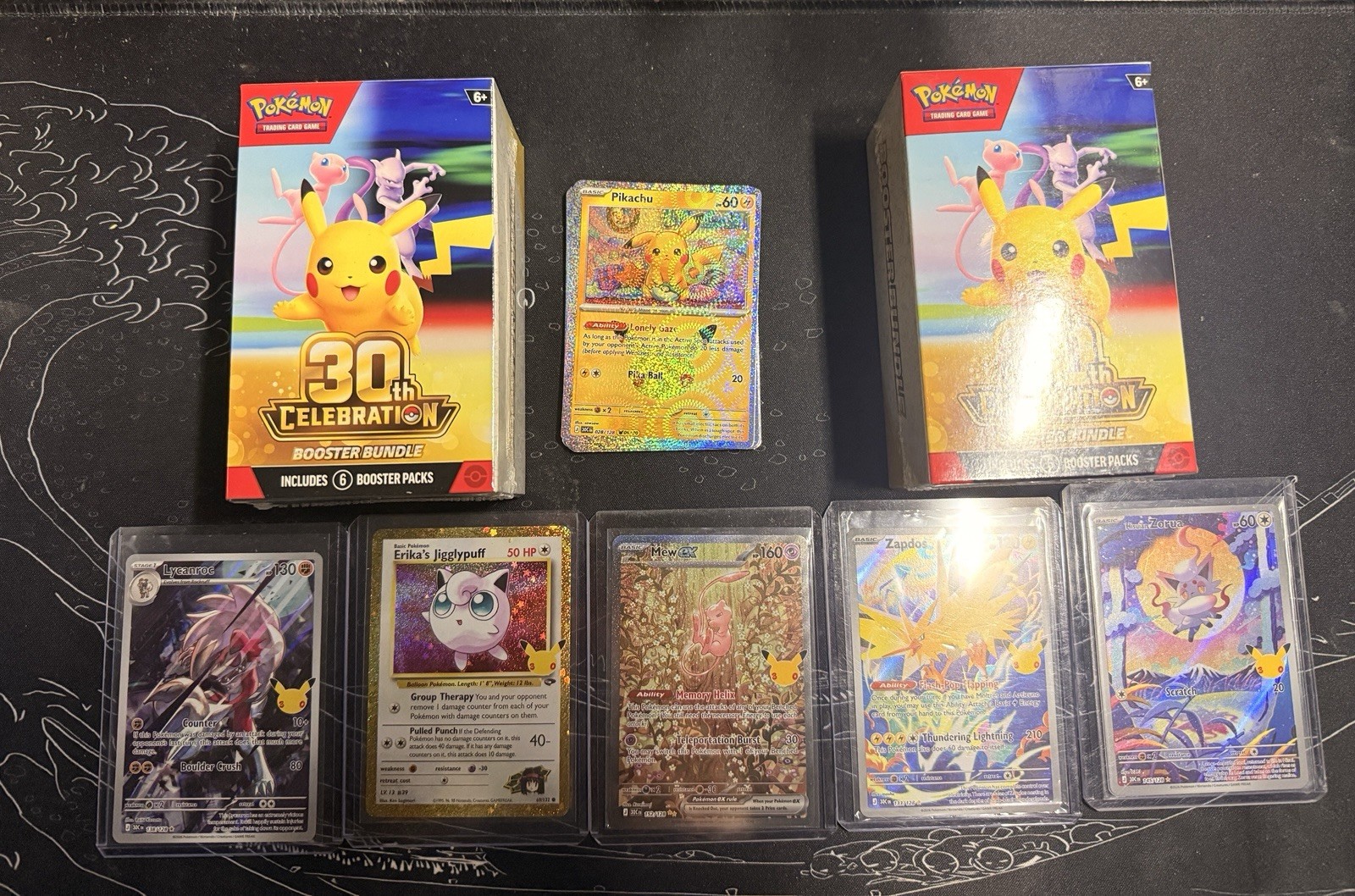 Pokémon 30th Anniversary Bundle. NM Mew Ex/2 Booster Bundles and Etc.See Photos