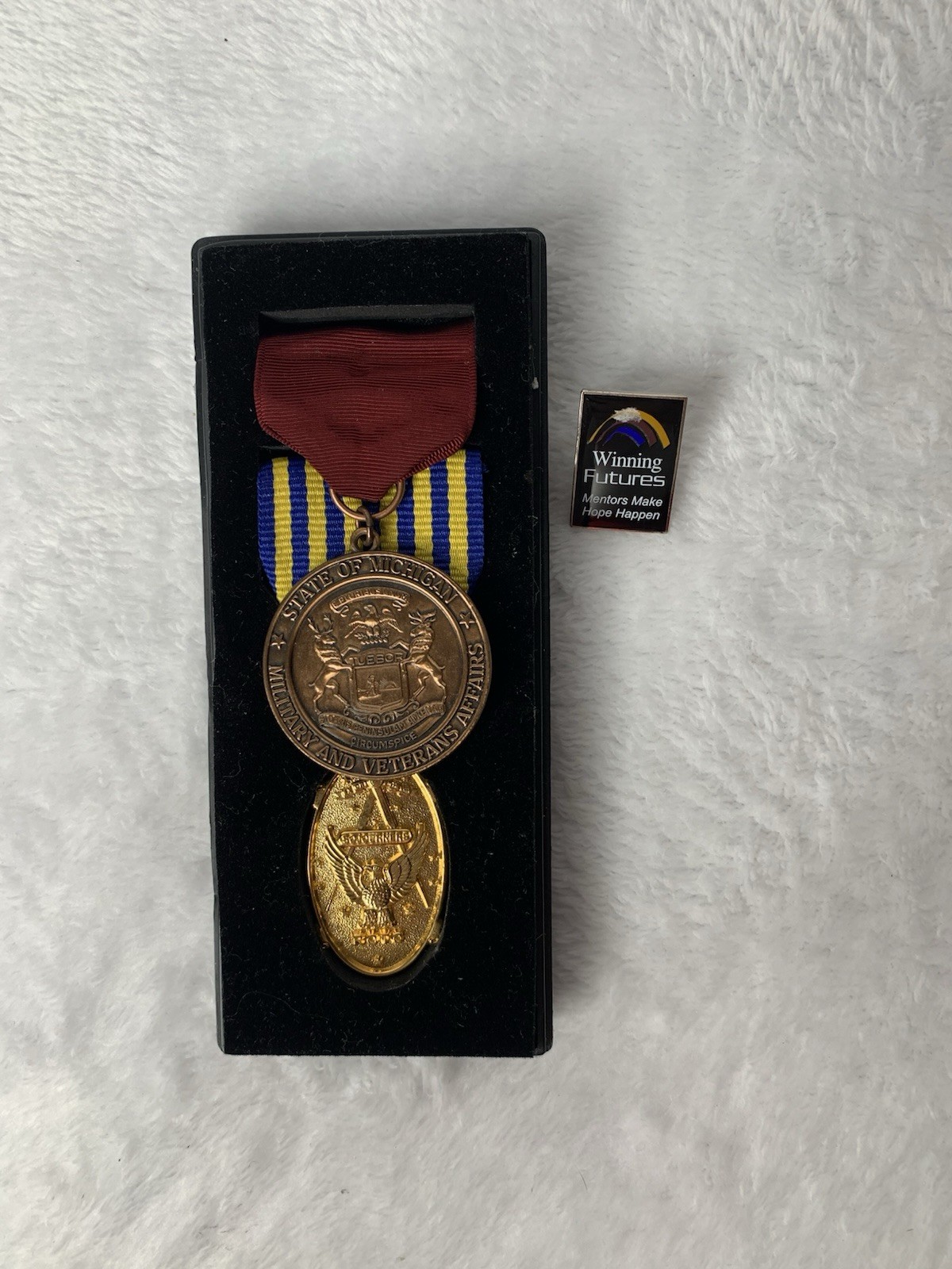 Michigan Military Veterans Affairs Medal National Sojourners Masonic Cased Set