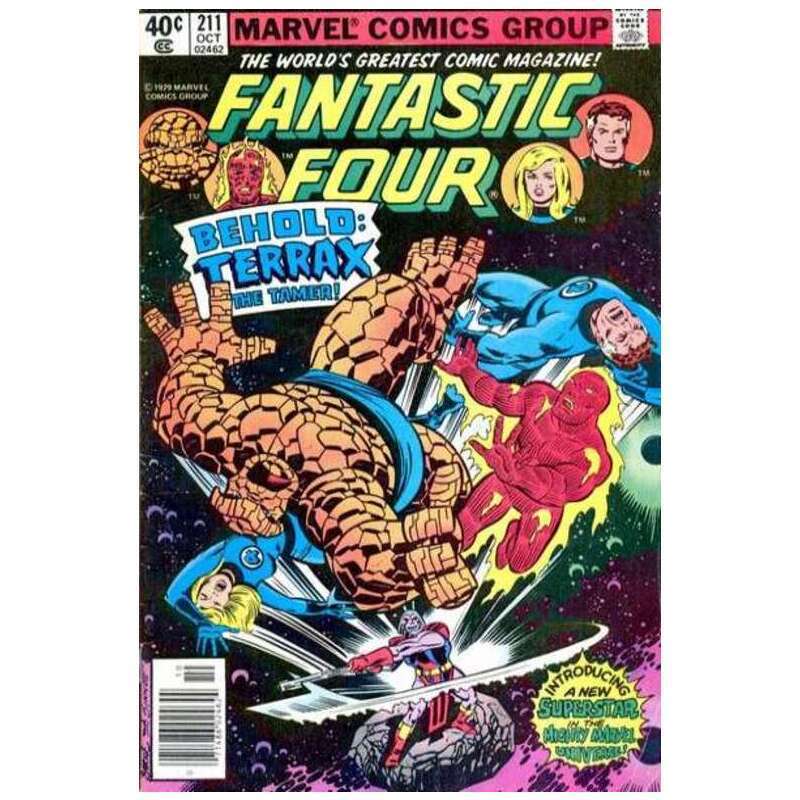 Fantastic Four (1961 series) #211 Newsstand in VF minus cond. Marvel comics [y:
