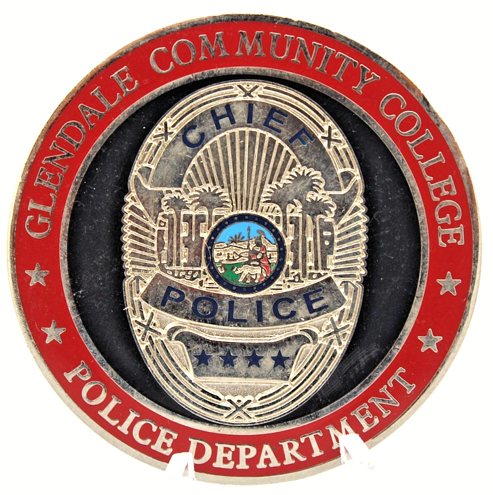Glendale Community College Police Department Chief Challenge Coin 1.75\