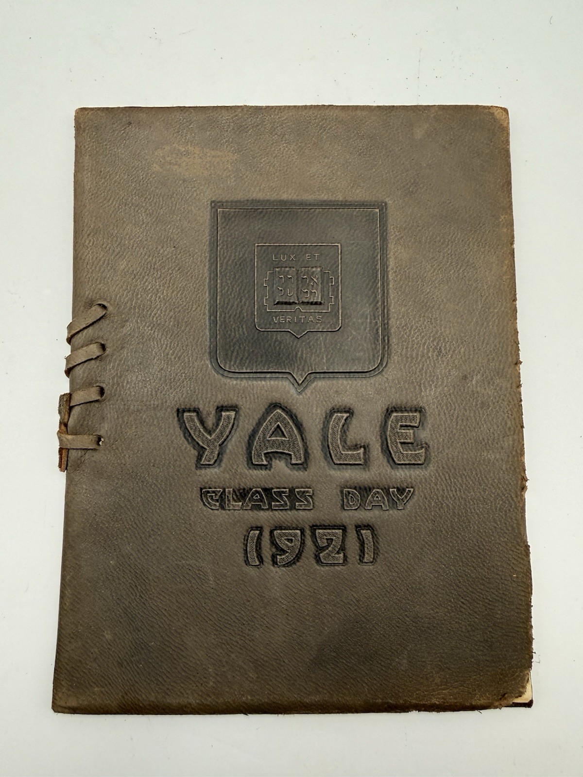 Rare 1921 Yale University Class Commencement Program Leather- Famous Alumni