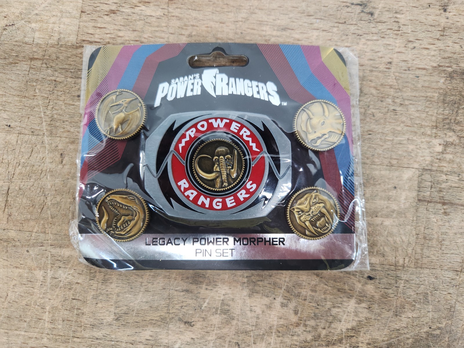 Mighty Morphin Power Rangers Legacy Master Morpher 6x Coin Pin Set -NEW/SEALED-