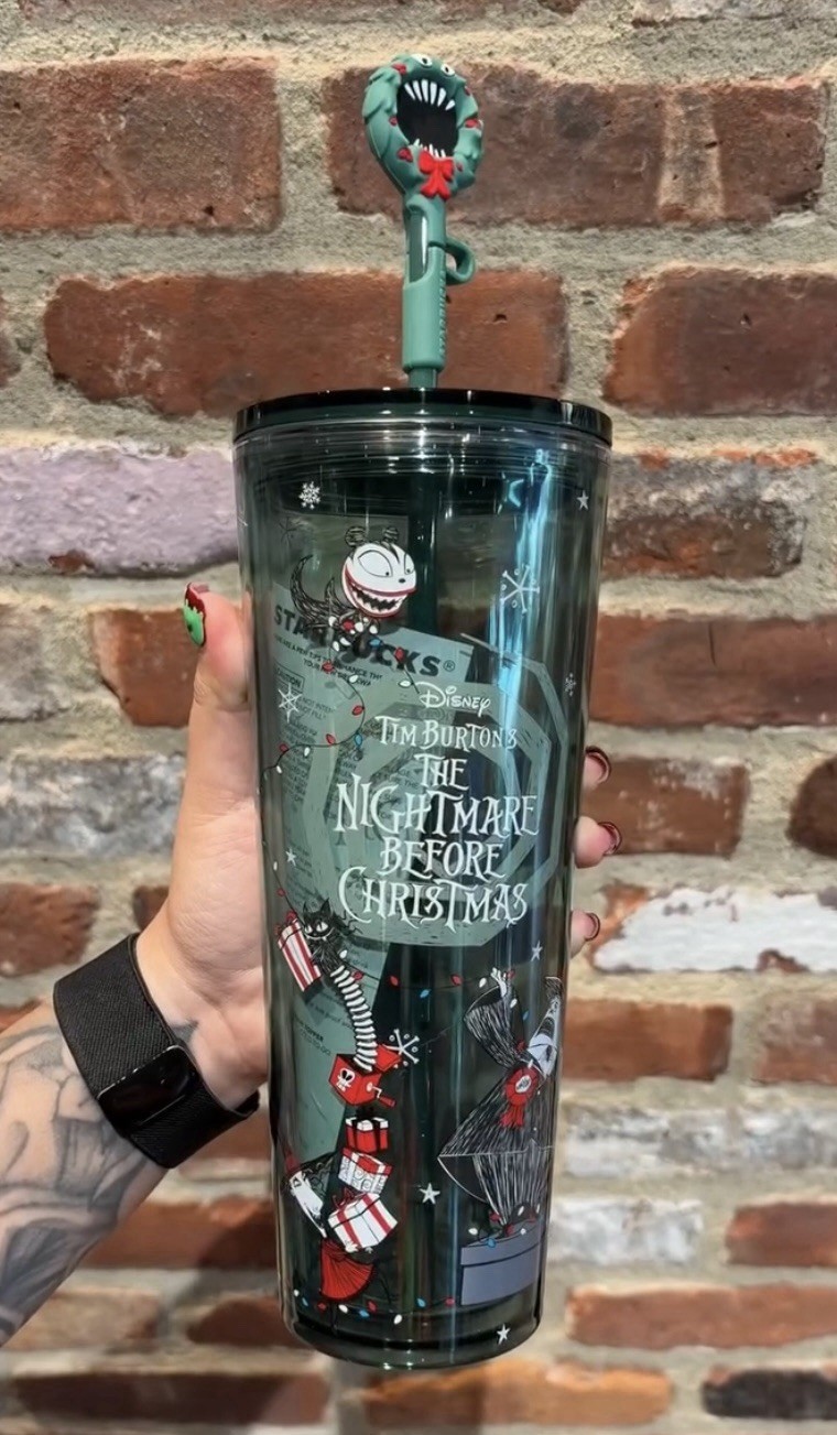 2026 Disney Parks Starbucks The Nightmare Before Christmas Jack 24oz Tumbler NEW