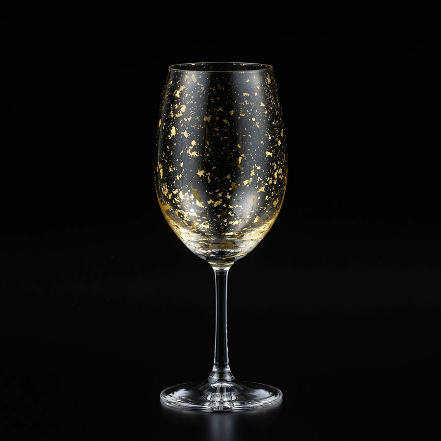 Kanazawa Hakuichi Gold Leaf Stardust Wine Glass  Φ8.5㎝xH22.2㎝ Hand Made in Japan
