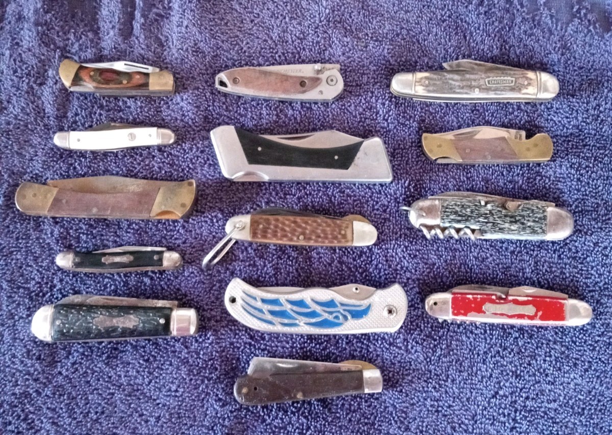 VINTAGE POCKET KNIVES LOT of 14 FOR PARTS OR REPAIR