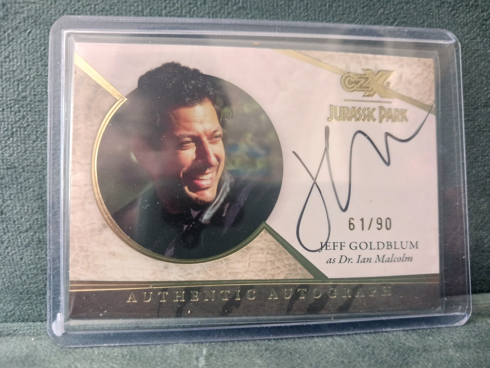 2026 Cryptozoic CZX Jurassic Park Jeff Goldblum Auto Autograph # 61/90