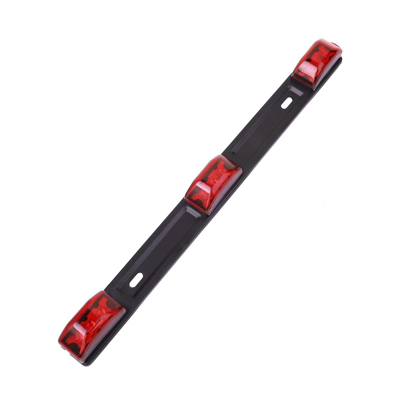 Red Trailer Light Bar 3 Light 9 LED Clearance ID Lightbar Strip for Trailer T...