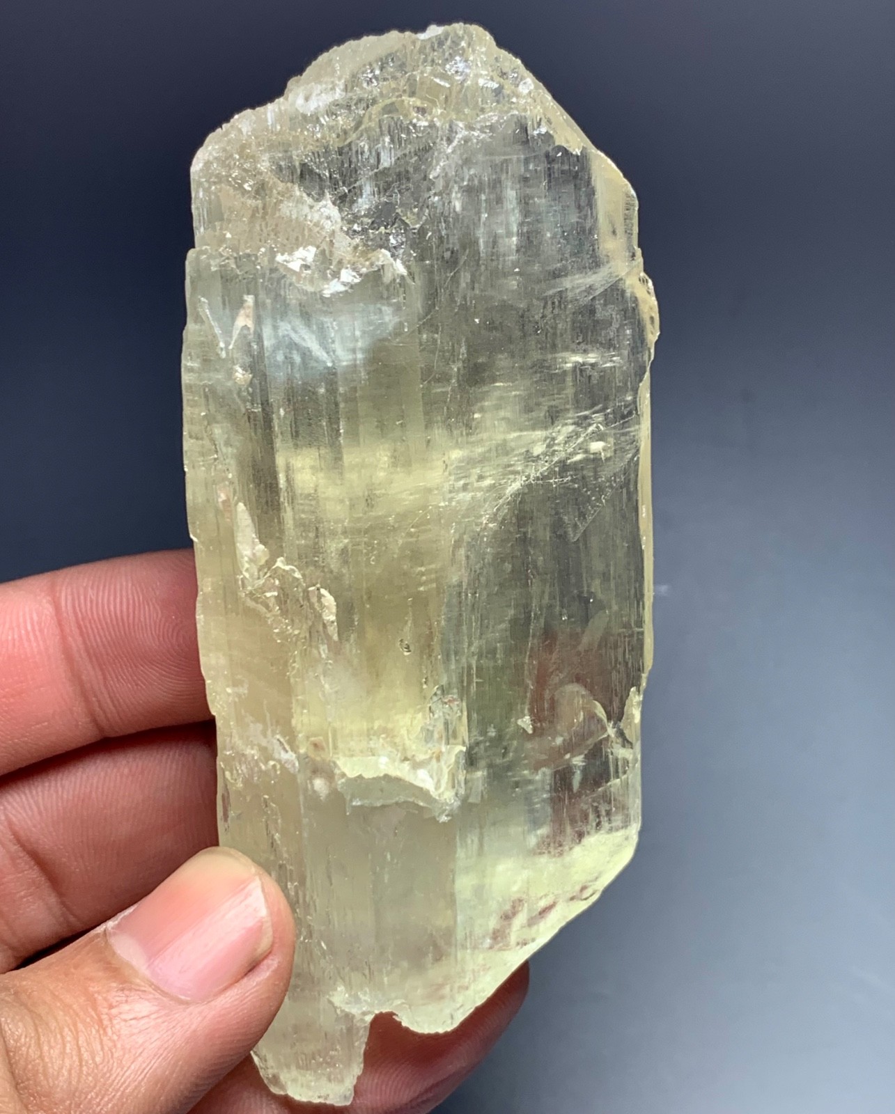 120 gram Natural Etched Kunzite Crystal Specimen from Afghanistan.