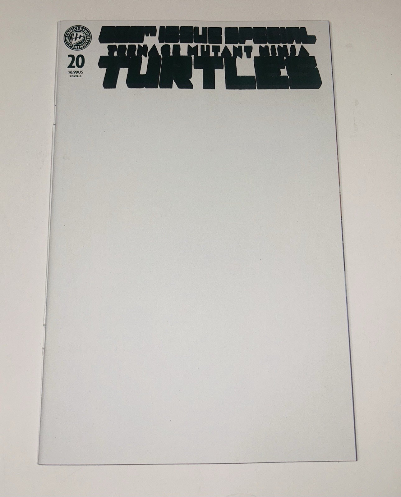 TEENAGE MUTANT NINJA TURTLES #20 (2026) COVER G BLANK FOIL VARIANT