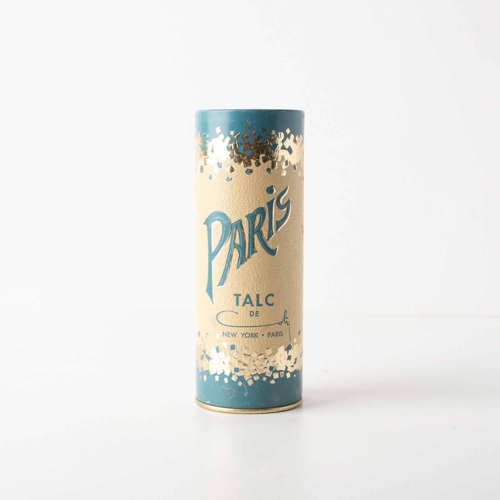 Vintage Paris Coty Talc De Powder 1960's USA 3.7 Oz Full New Old Stock Advertise