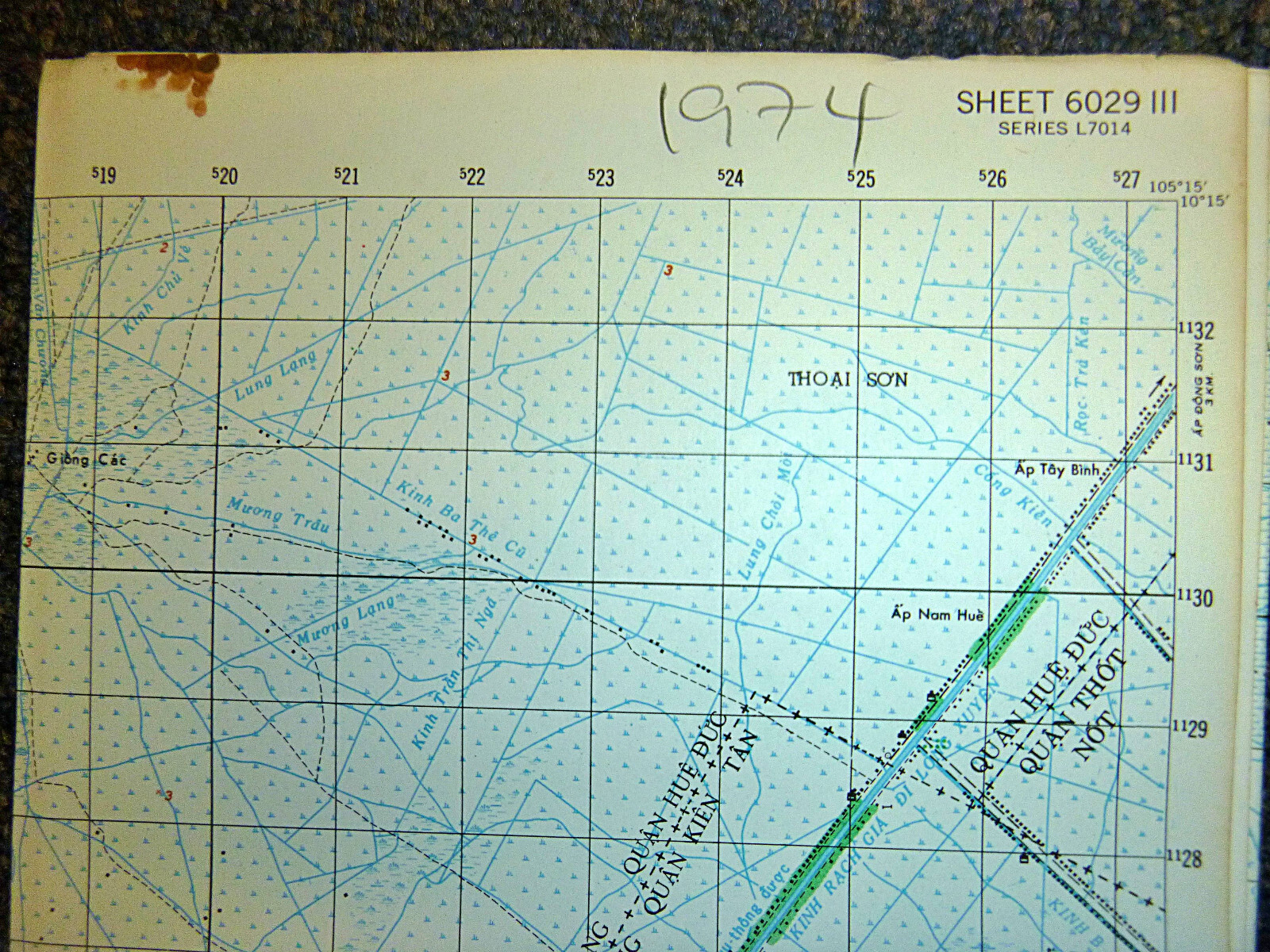 1974 - Map - 6029 iii - Rach Gia - MACV - Strategically Compromised, Vietnam War