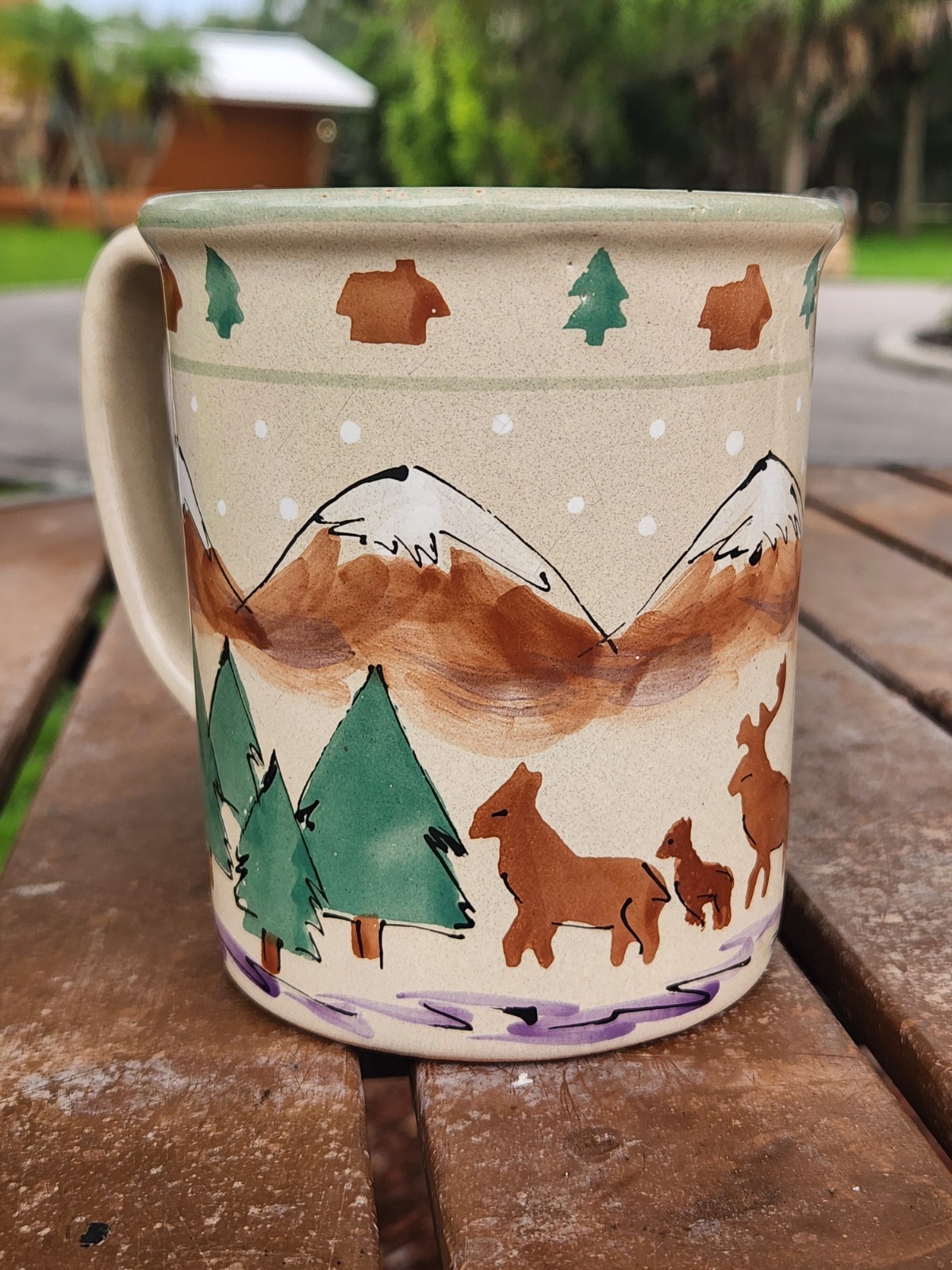 Rare Starbucks Christmas Mug ~ Hungary HP & Signed