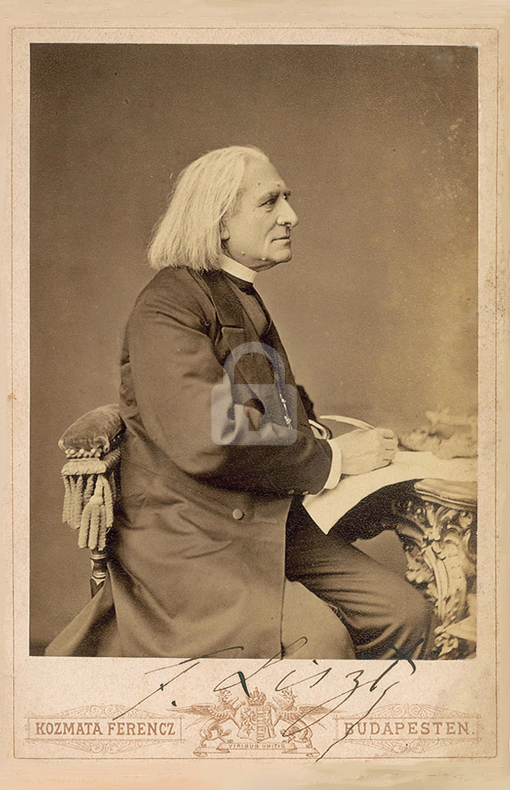 Franz Liszt Signed Autograph RPPC Photo Postcard COPY