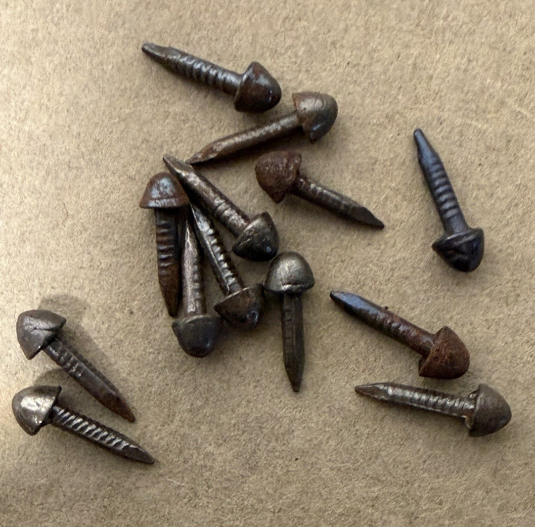 Original German WWII Mountain Troop Gebirgsjager Center Sole Hobnails Lot Of 100
