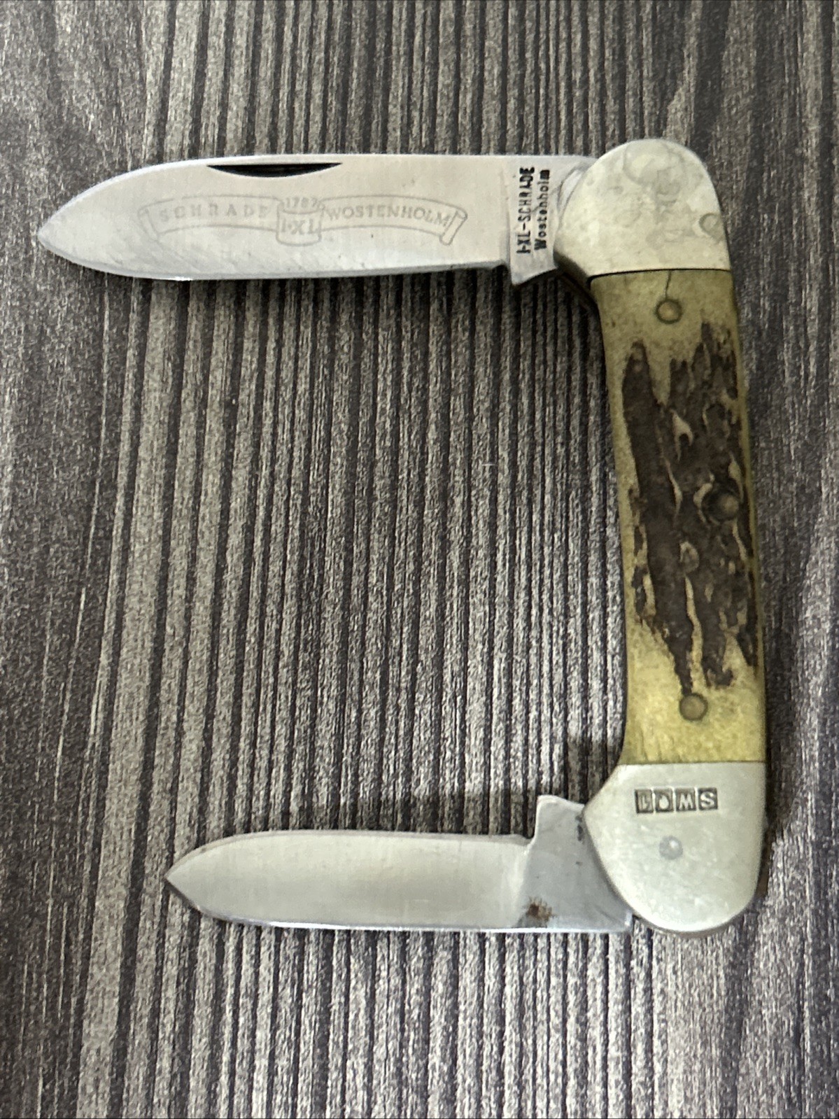 Vintage “RARE” Schrade Canoe Stag Handle Sheffield England Late 70s Used GC