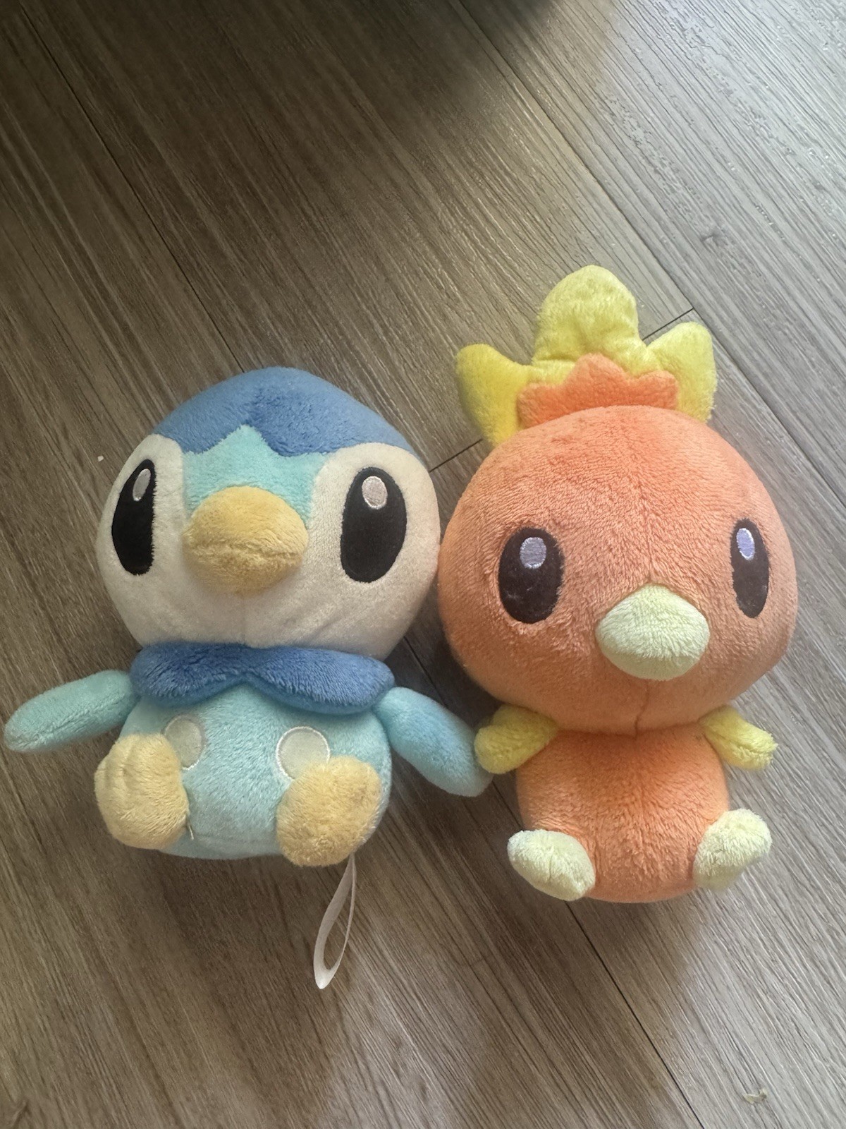 2006 Pokémon Center Plush Piplup Plush Pokemon & Torchic 2005 Banpresto