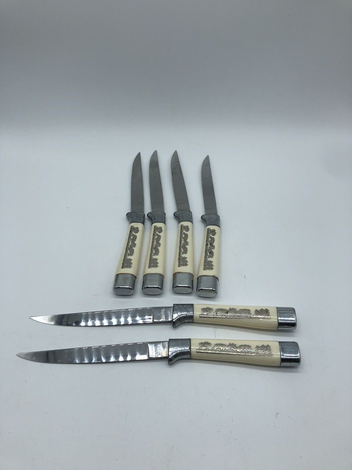 Solingen Steak Knives Set of 6 VTG Stainless Steel EDACO Germany