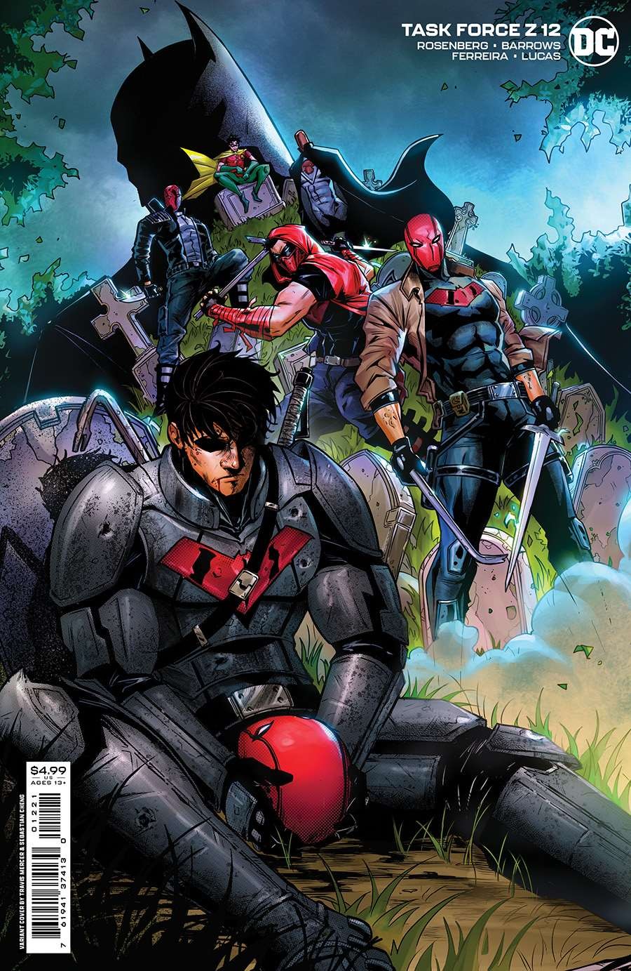 Task Force Z #12A VF/NM; DC | Red Hood Jim Cheung Variant - w/Bag+Board