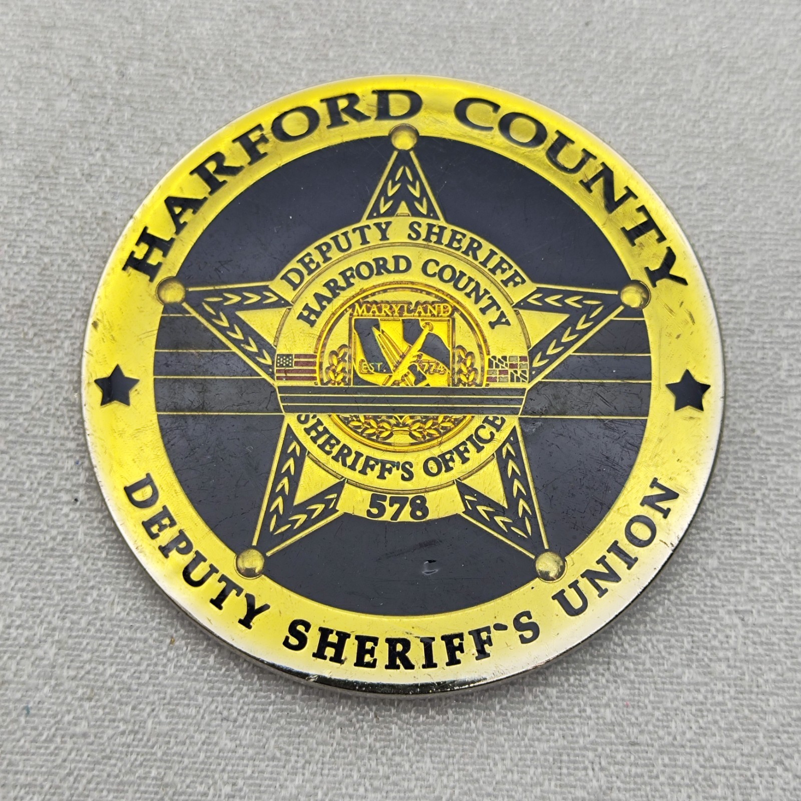 Harford County Maryland Deputy Sheriff Challenge Coin