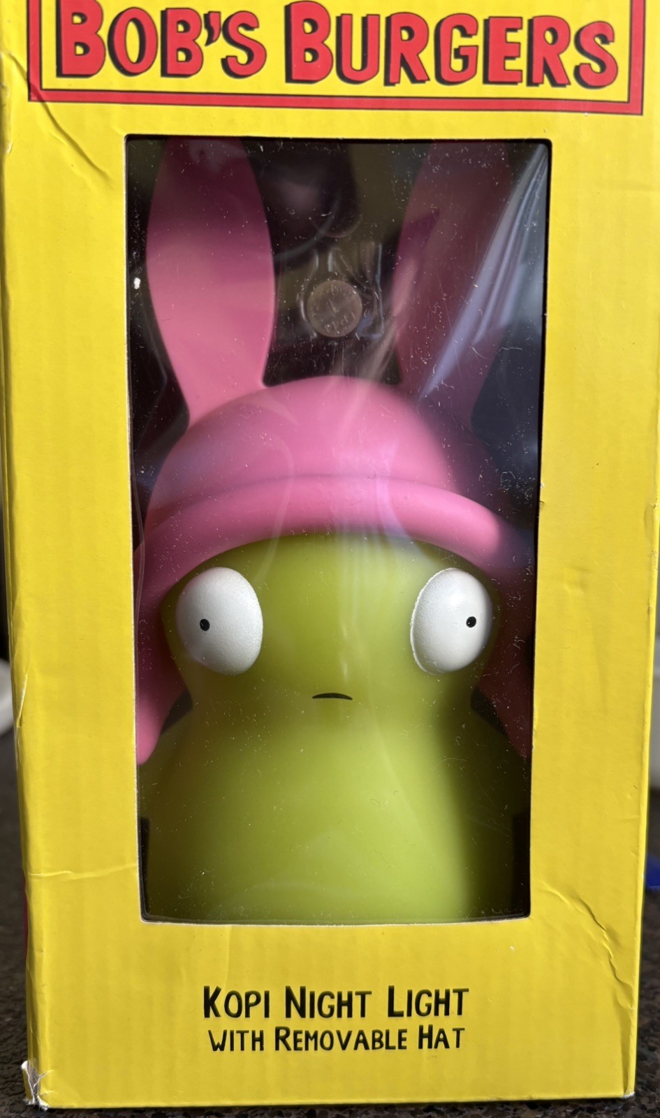 2022 Surreal Entertainment Bob's Burgers Kuchi Kopi Night Light w/ Removable Hat