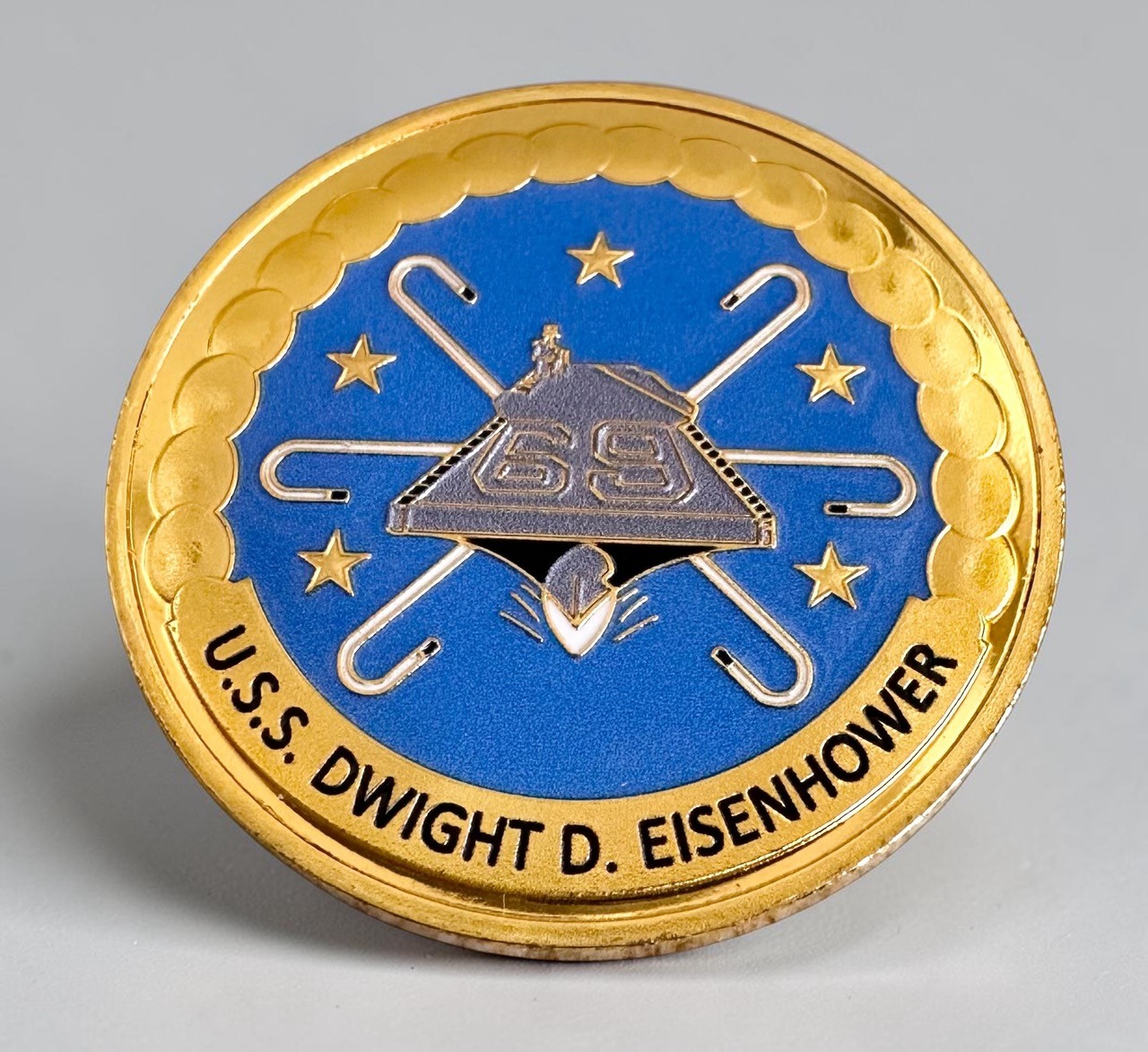 US NAVY - USS DWIGHT D. EISENHOWER - CVN-69 Challenge Coin ·FAST SHIPPING· ·NEW·
