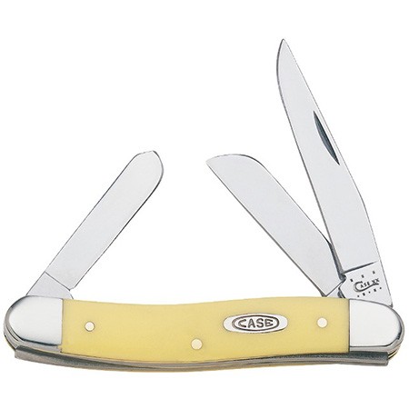 CASE XX KNIVES YELLOW SYNTHETIC MEDIUM STOCKMAN CS 3318 CS (035) POCKET KNIFE