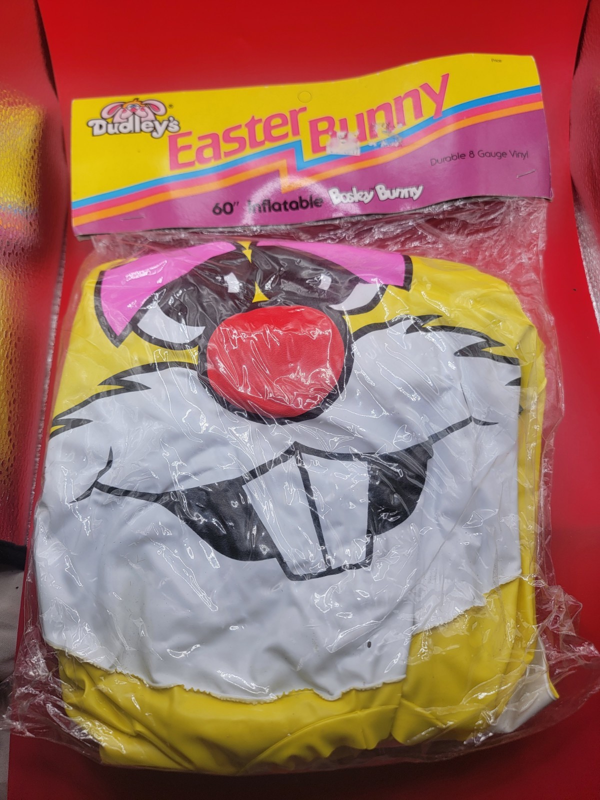 Vintage Inflatable Dudley\'s Bosely Easter Bunny Rabbit HTF 80s 60\