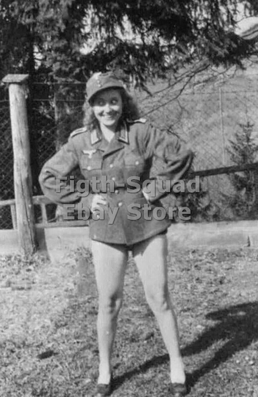 WW2 Picture Photo Collaborator Girl 5914