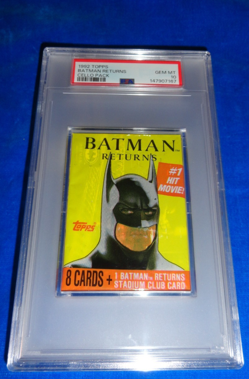 1992 Topps Batman Returns Cello Pack  PSA 10 Gem Mint POP 1 -The Only One WOW