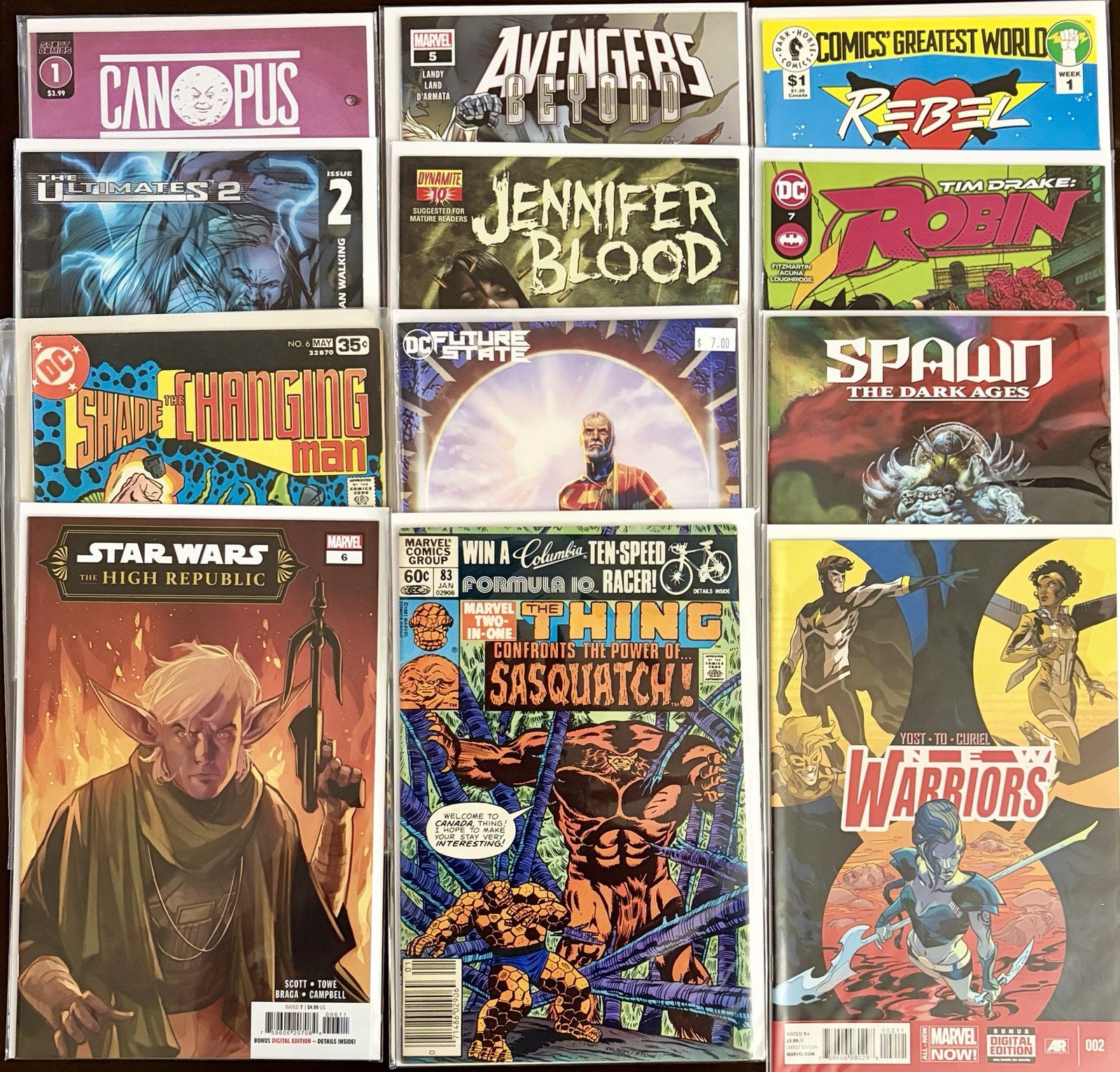 Vintage & Modern Comics Lot Of 12