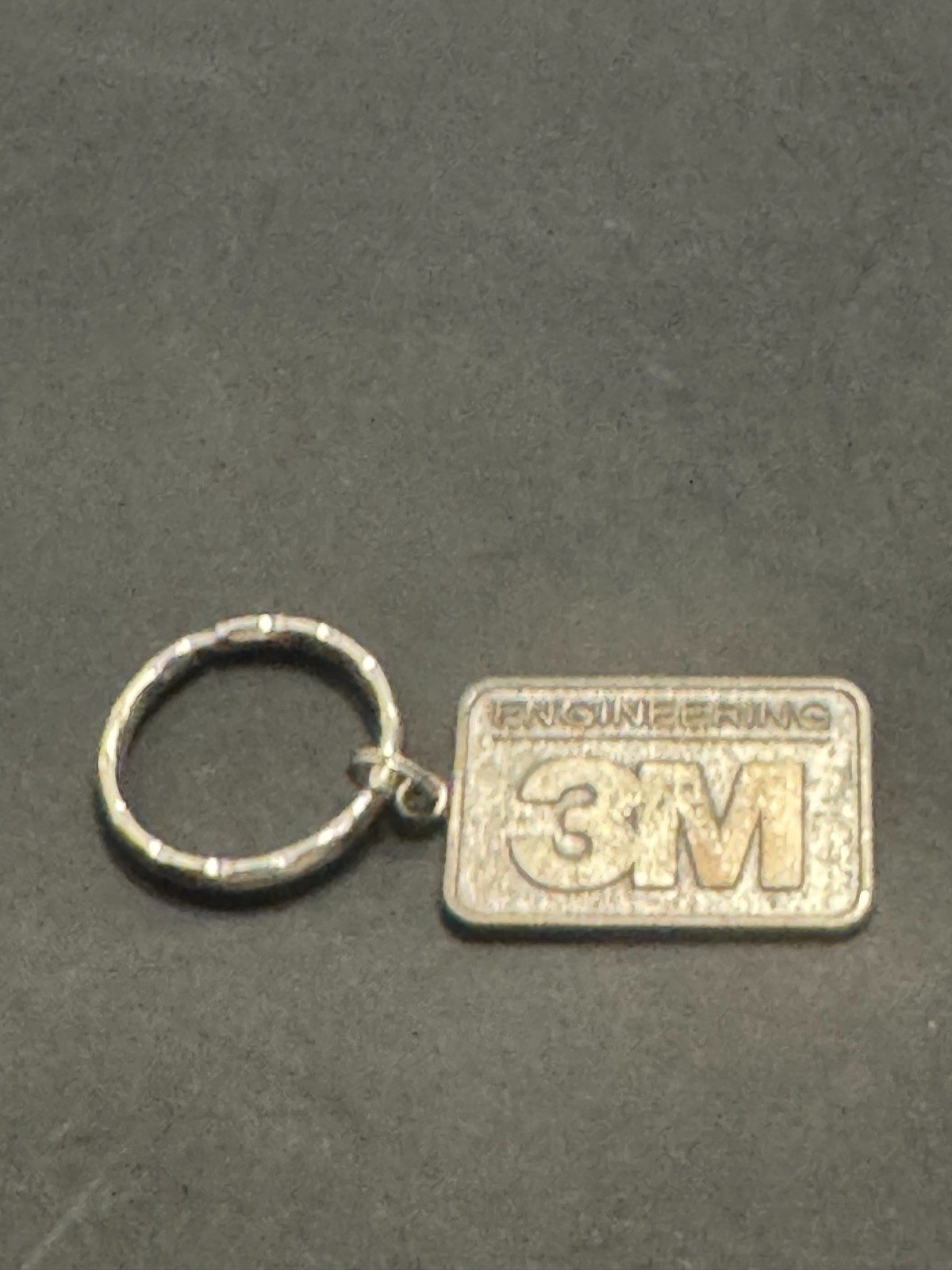C-137 Vintage 3M Adhesives Chemical Engineering Company Metal Key Ring Chain