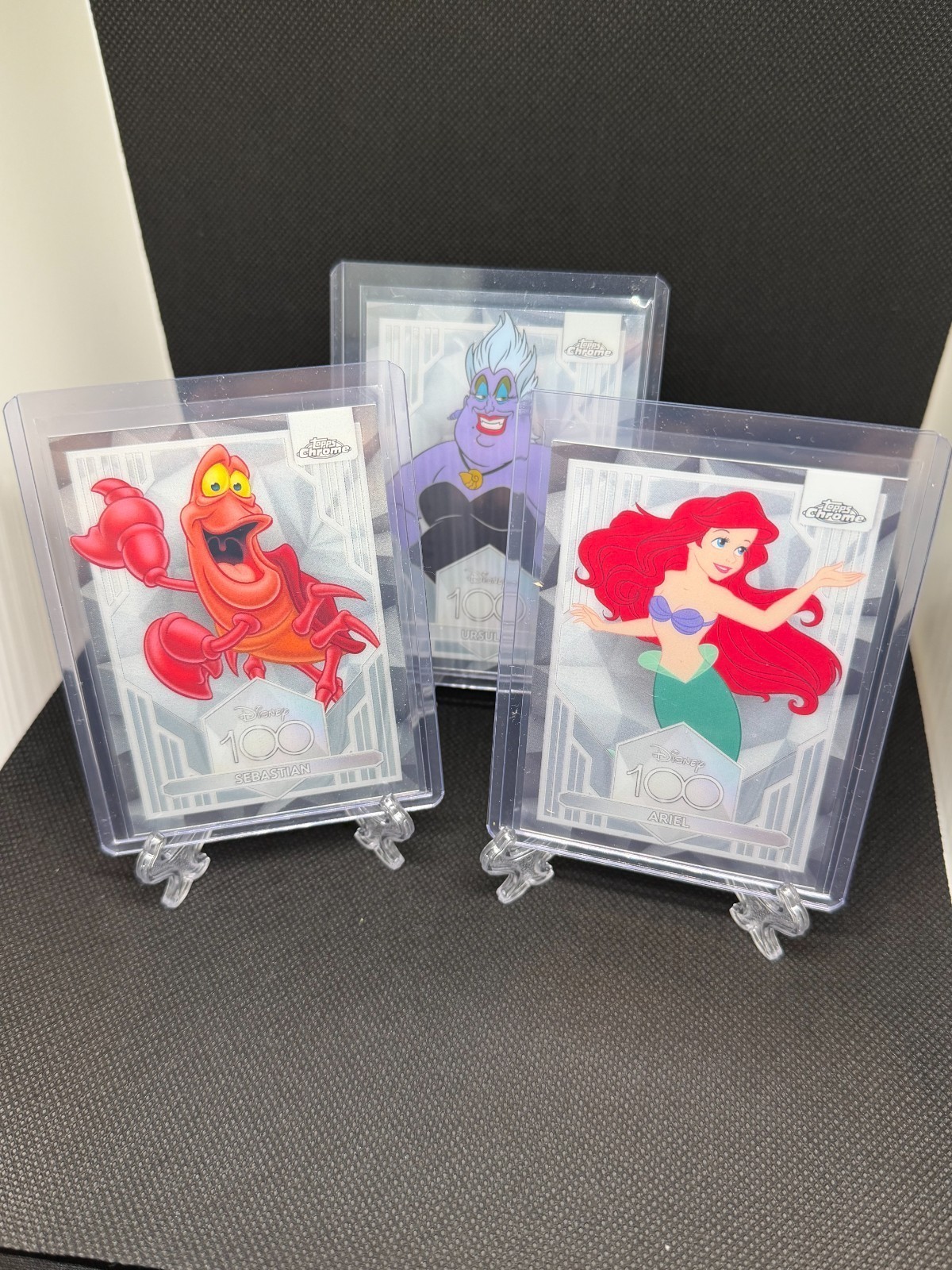2023 Topps Chrome Disney 100 THE LITTLE MERMAID Lot Ariel #19 Sebastian Ursula 3