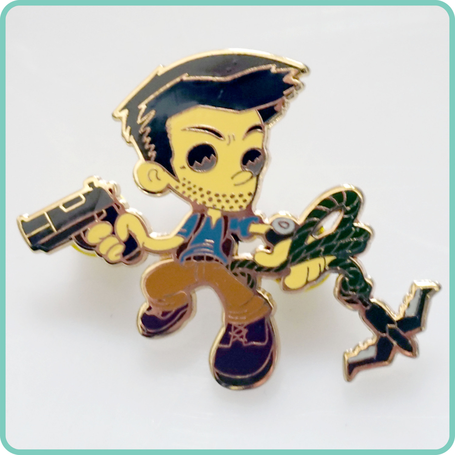 Uncharted 4 Nathan Drake Brass pin