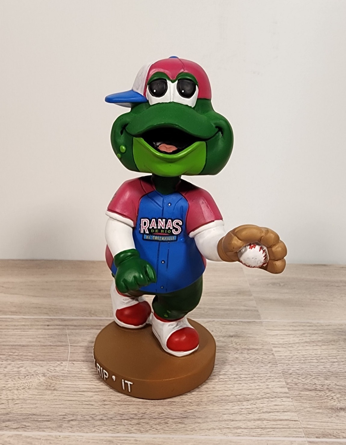 Greenville Braves Reedy Rip’ It Ranas De Rio Bobblehead MiLB Mascot Figure READ
