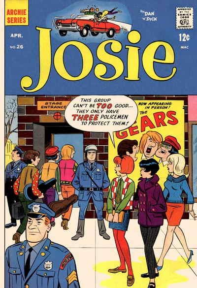 Josie #26 VG; Archie | low grade - April 1967 Police Cover - w/Bag+Board