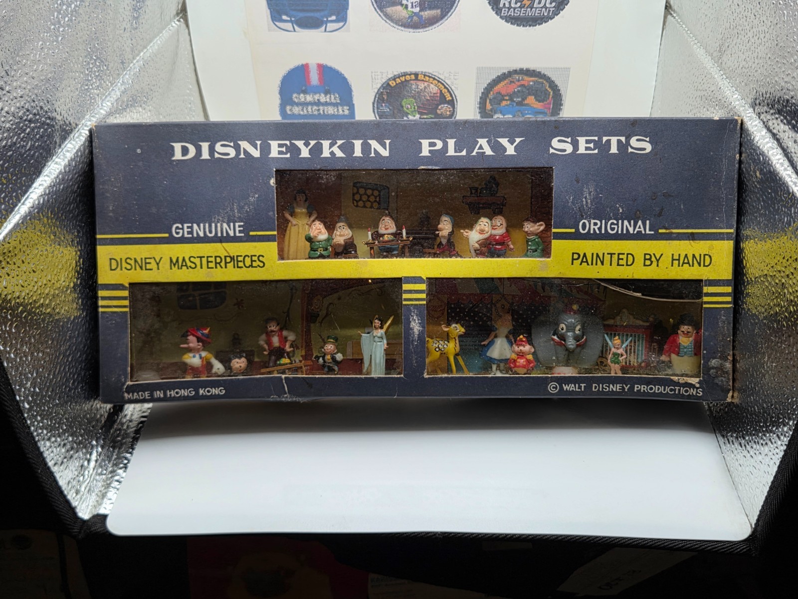 Vintage 1961 Marx Disneykin Play Sets Disney Masterpieces 3 Scene Set