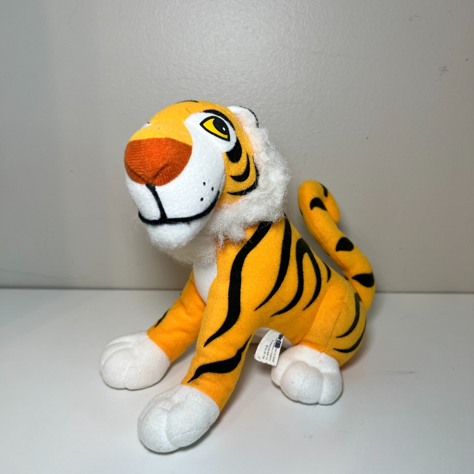 Vintage 1993 Mattel Disney Aladdin Tiger Rajah Plush Stuffed Toy Animal